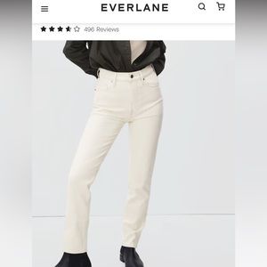 Everlane Original Cheeky Jeans (White)